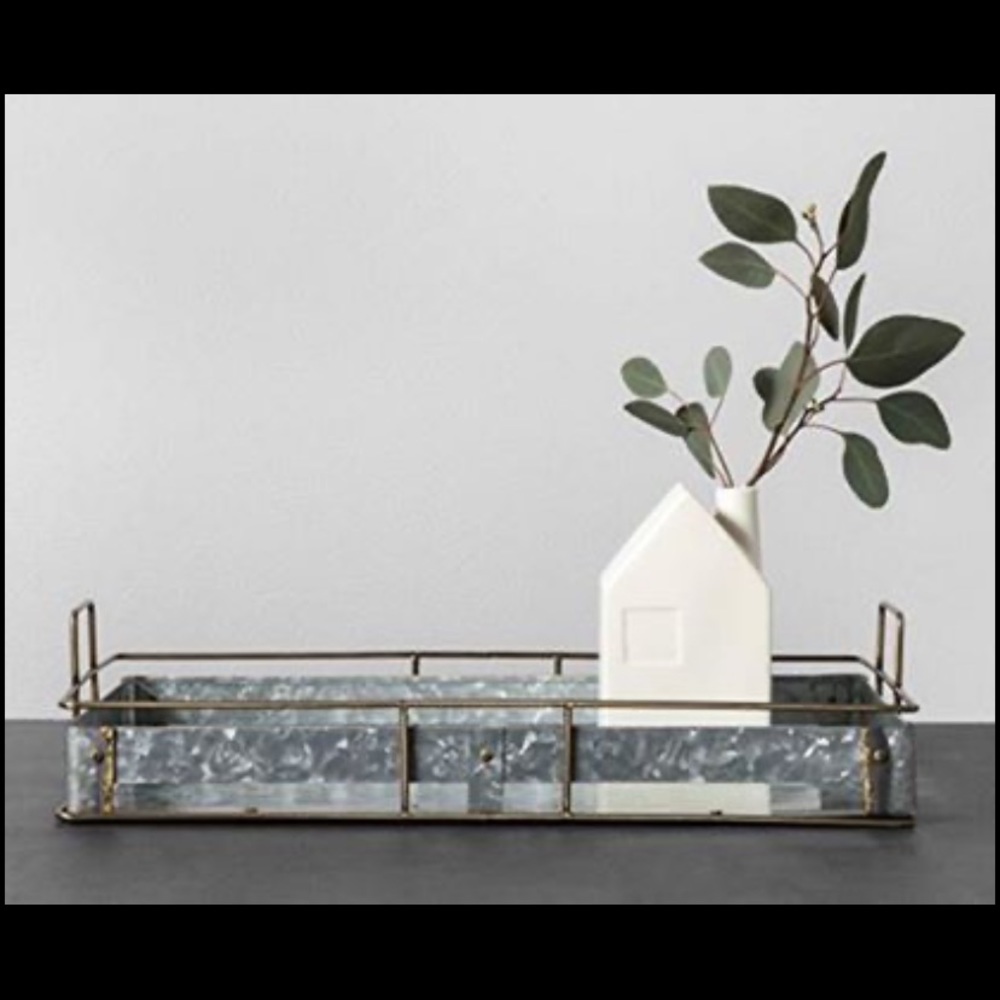 Galvanized Metal Tray Hearth & Hand with Magnolia